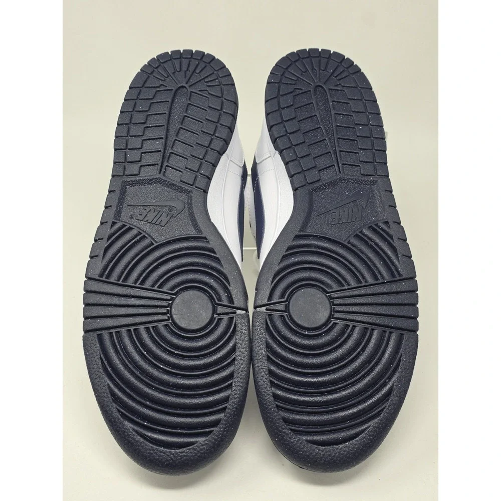 Nike Big Nike Low Size 11.5 Mens White Midnight Navy Basketball 355152-140 New